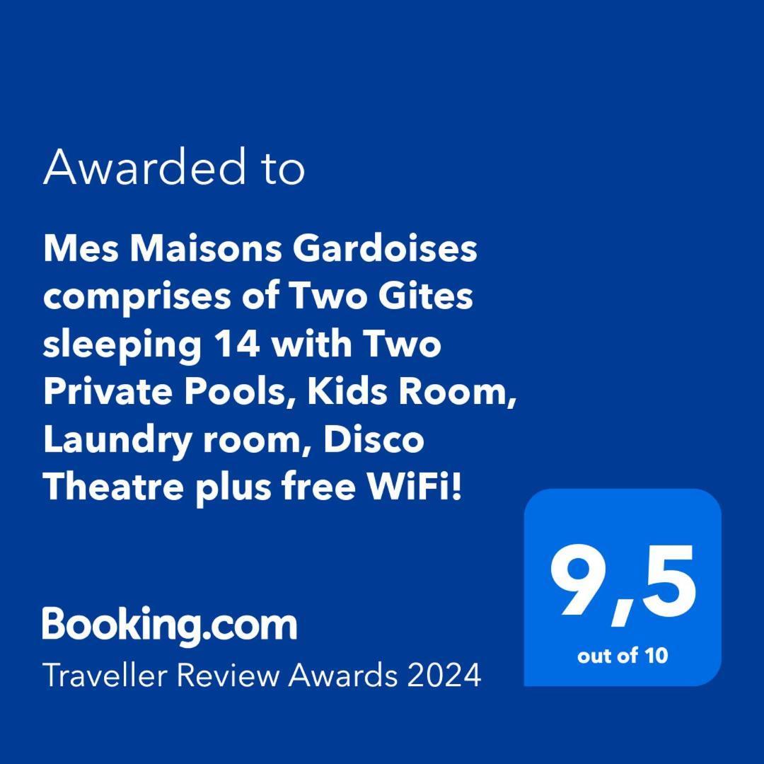 Mes Maisons Gardoises, Two Gites Sleeping 13 With Two Private Pools, Kids Room, Laundry, Disco, Free Wifi, Linen And Dog'S Are Welcome Gagnieres Exterior photo